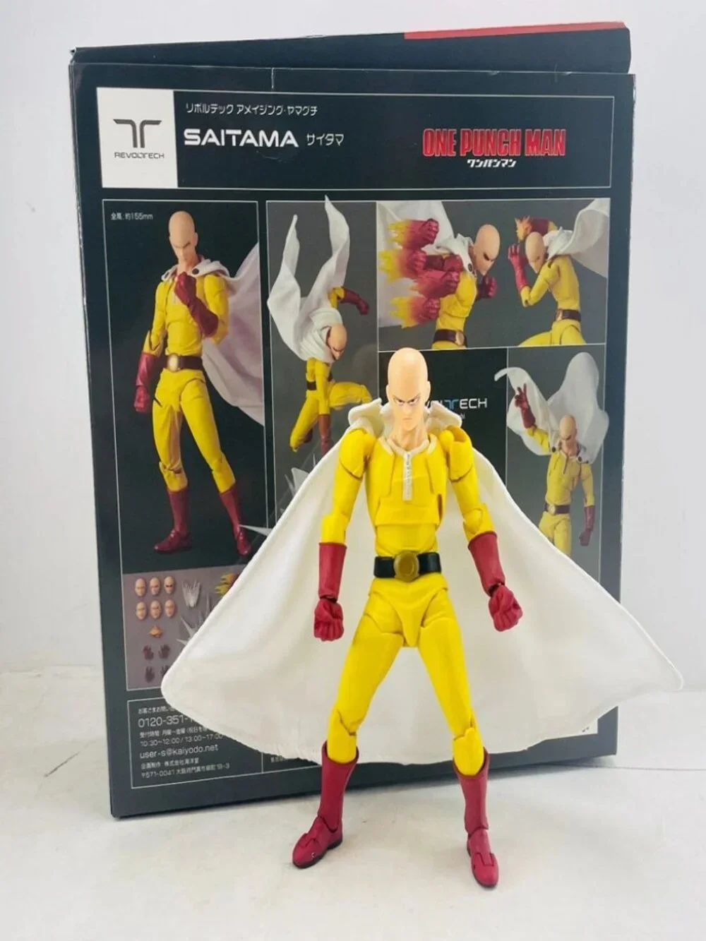 Anime One Punch Man SAITAMA 6-inch Action Figure Revoltech Amazing Yamaguchi Toy